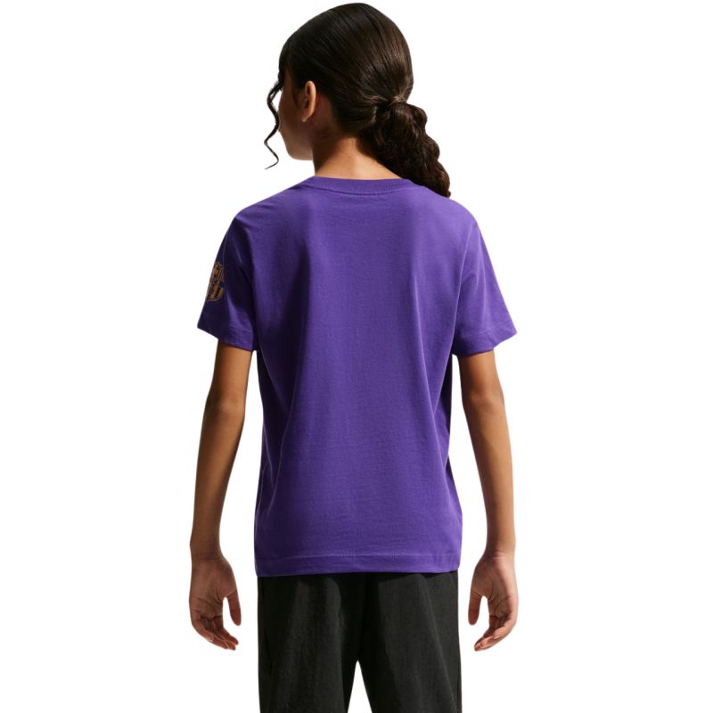 Nike FC Barcelona kids' t-shirt purple lila póló IQ5007504
