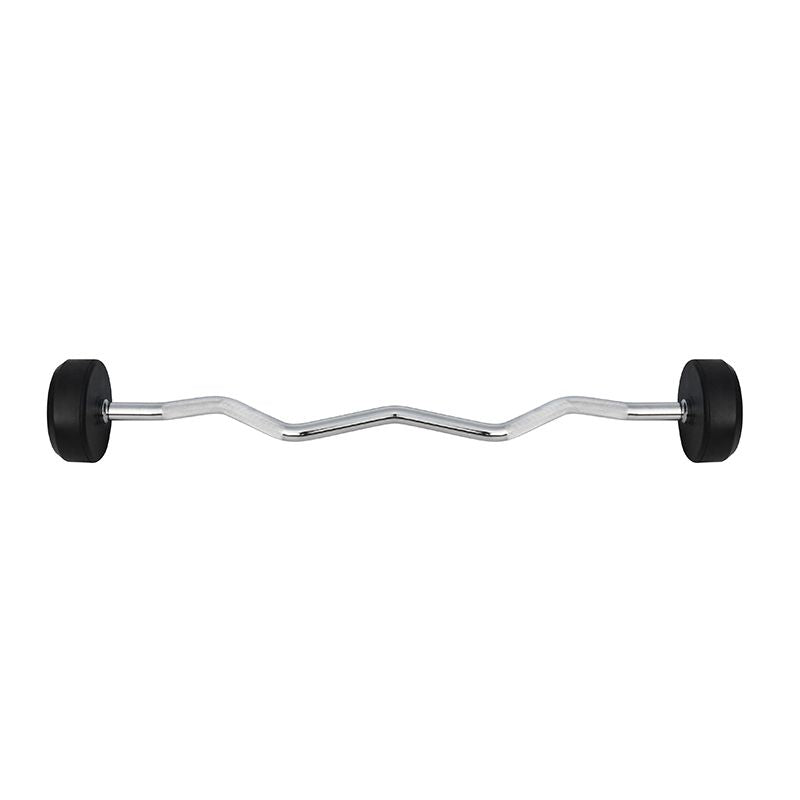HMS Rubber-coated barbell/curl bar 30 kg GSL-30 fekete súlyzó 17-58-022