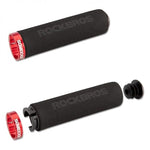 Rockbros Foam Bicycle Grips for Handlebars – Black and Red piros zokni Rockbros-BT1001BKRD