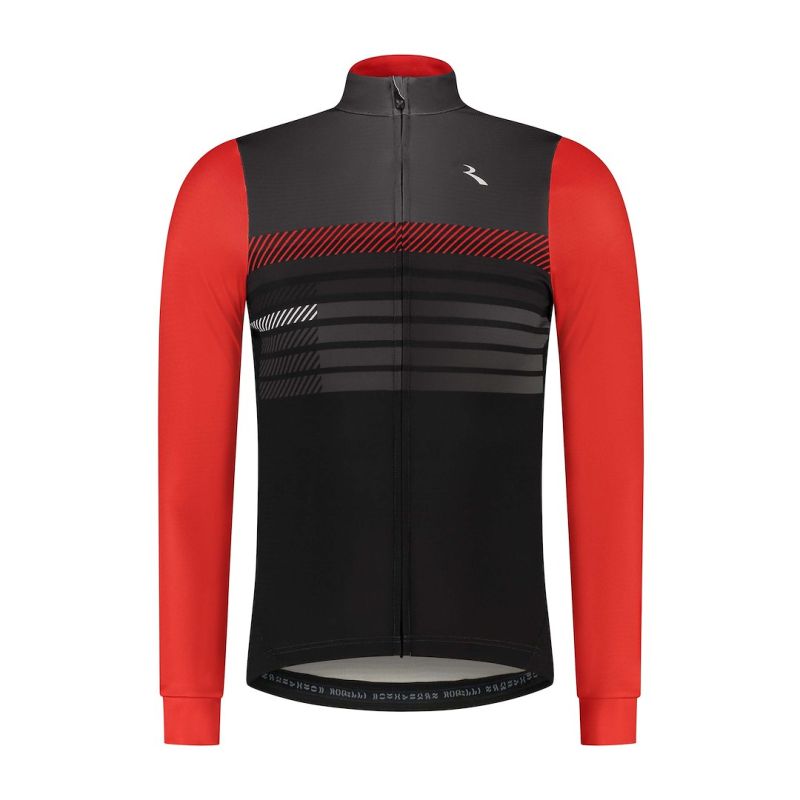 Rogelli STRYDE long sleeve shirt black and piros kiegészítő SIRC1010006.600.L