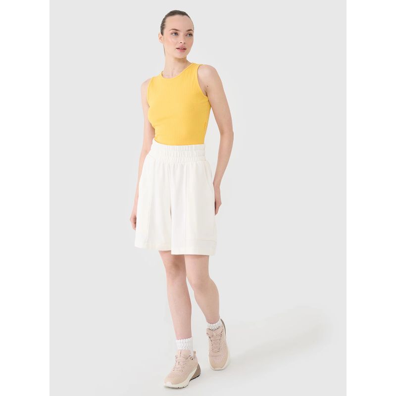 4F Women's knitted crop top póló 4FRSS25TSLEF234-71S