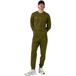 Champion Men's Crewneck Sweatshirt 220272 GS585 oliva kapucnis pulóver