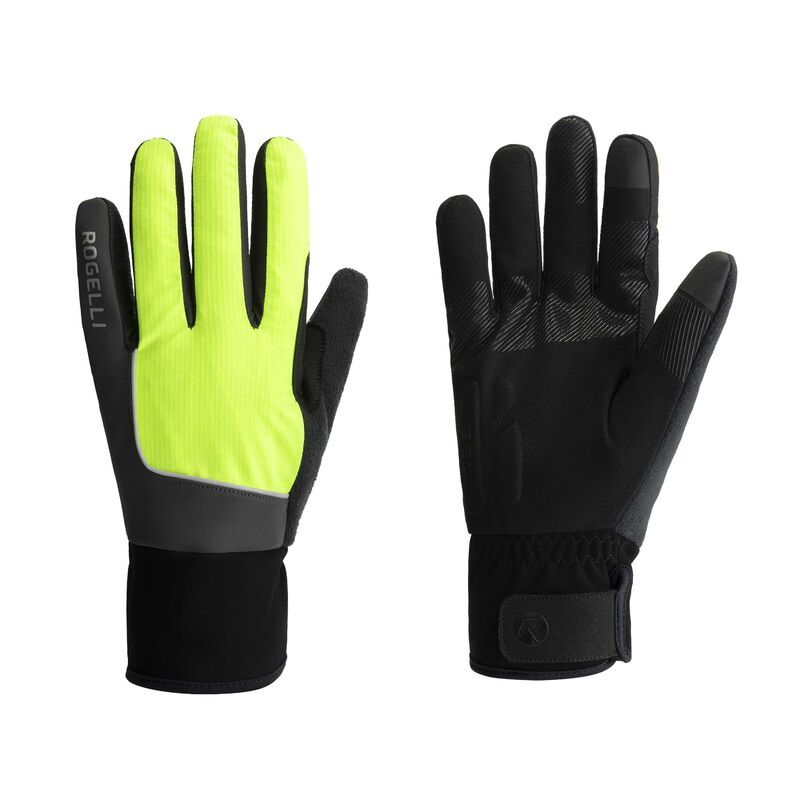Rogelli winter gloves ESSENTIAL HIVIS fluo kesztyű