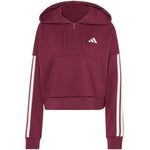 Adidas Women's Essentials 3-Stripes French Terry Quarter-Zip Burgundy Sweatshirt 2xs pulóver KF8316