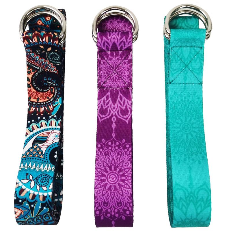 Enero YOGA EXERCISE BELT 183x3.8 CM ETNO FIT fekete belts
