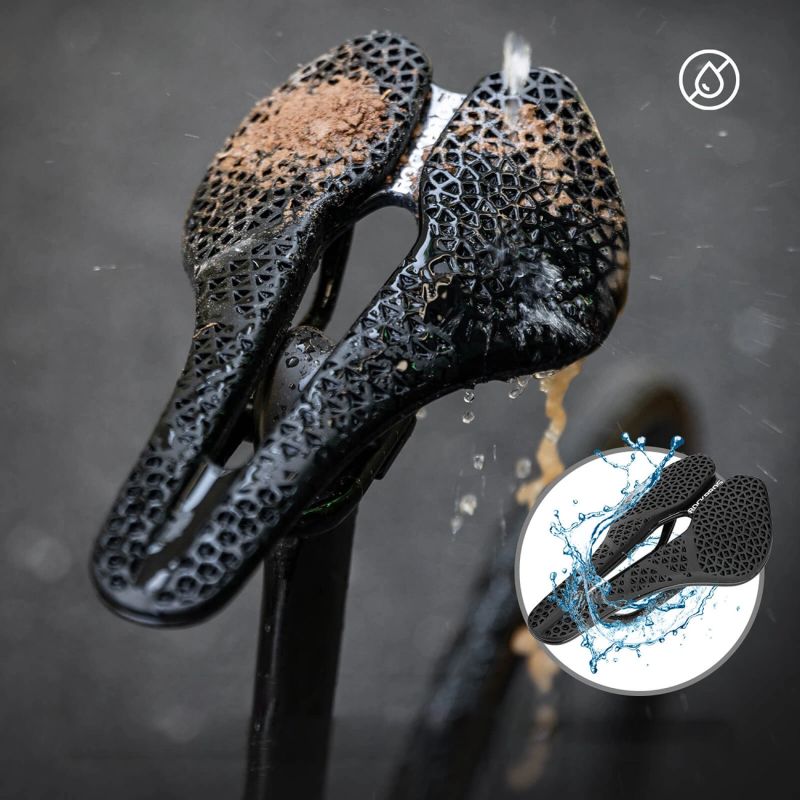 Rockbros Anatomical 3D Waterproof Bicycle Saddle - Black