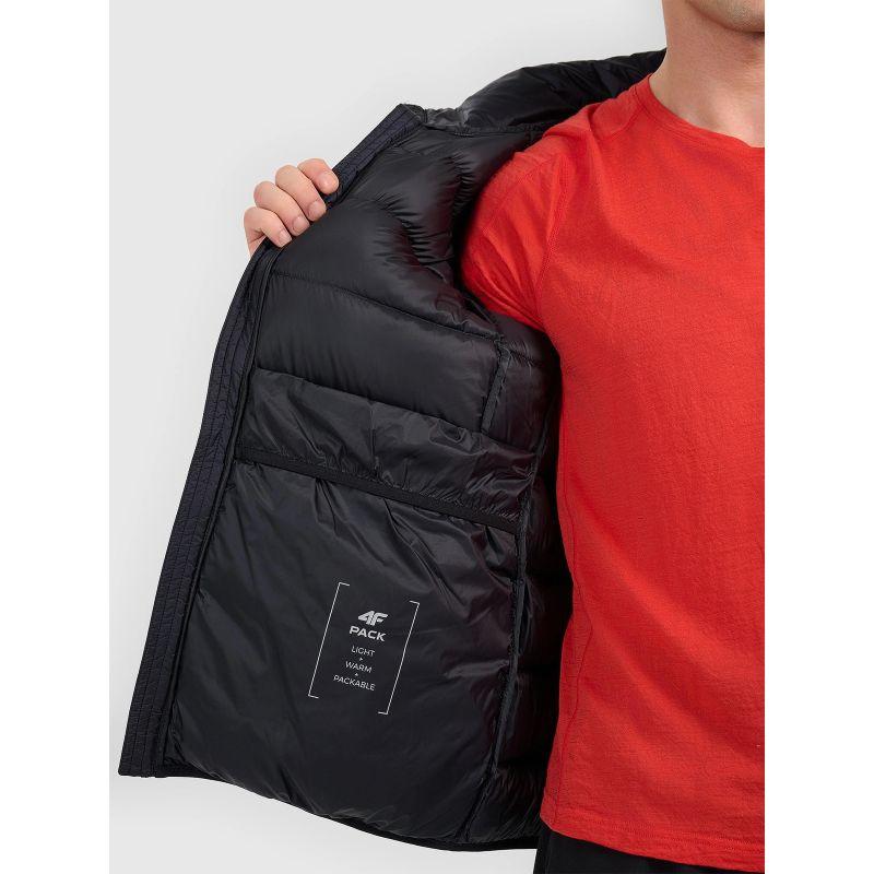 Men's down trekking with natural filling 4F 4FWAW25TDJAM0733-20S 3xl kabát