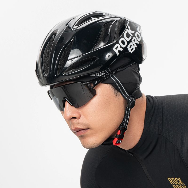 Rockbros M015 Winter Reversible Cycling Cap Size 54-61 cm - Black fekete hats