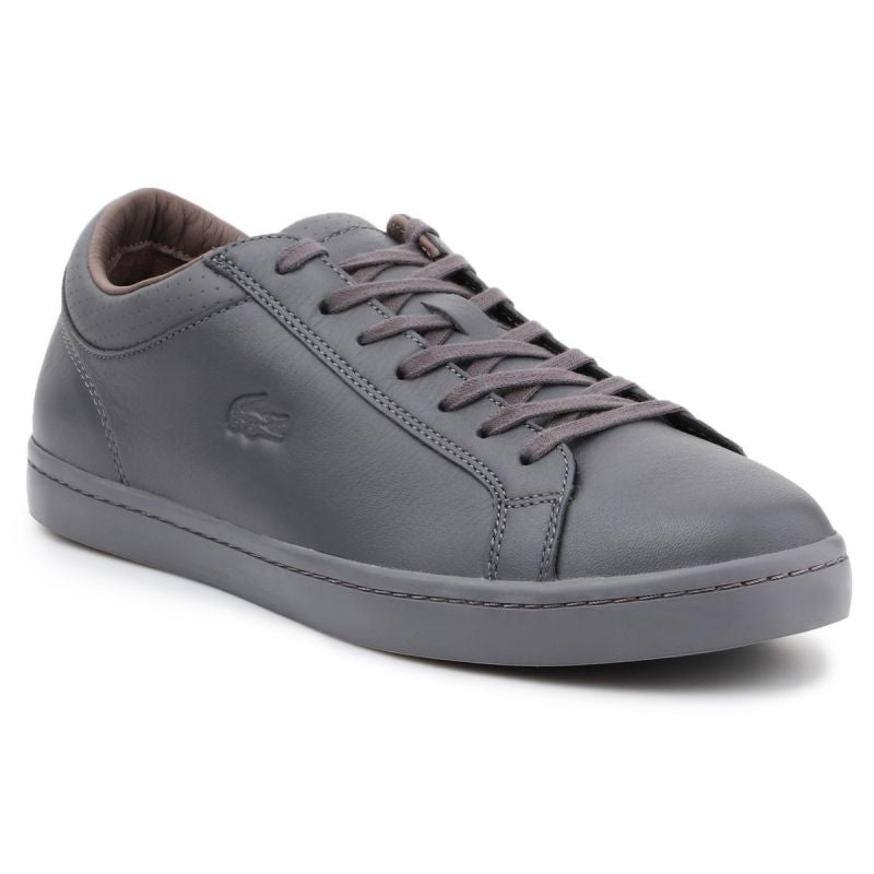 Lacoste Straightset 4 Srm Gry Leather M 30SRM4015 shoes Cipő