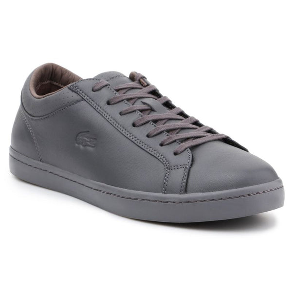 Lacoste Straightset 4 Srm Gry Leather M 30SRM4015 shoes Cipő