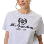 4F Women's T-shirt F2738 cool light melange 27M szürke póló