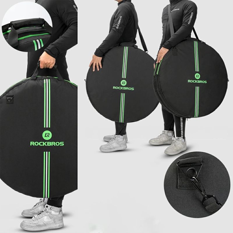 Rockbros D40 transport cover for ø74cm wheel - black fekete covers