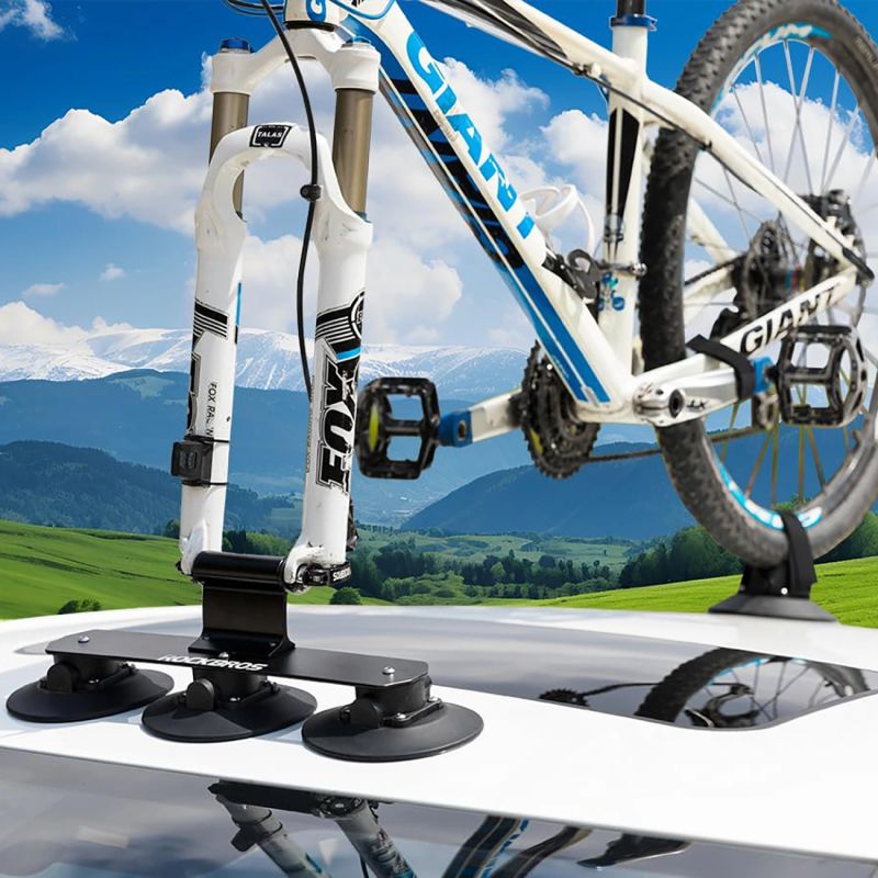 Rockbros Roof Rack with Suction Cups for 1 Bike - Black