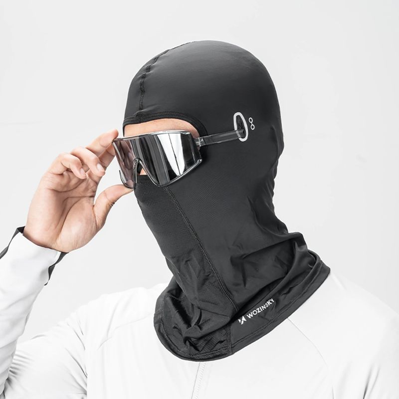 Wozinsky WKM-02B Balaclava Face Mask Motorcycle Bicycle Balaclava with Glasses Holes - Black fekete edzőfelszerelés 304004-198898
