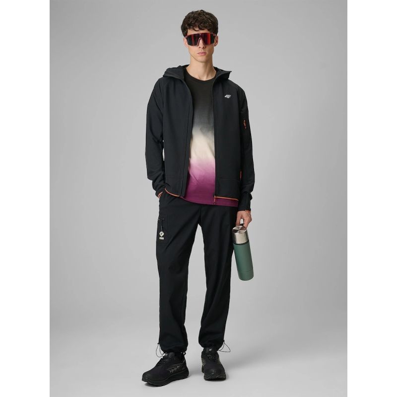 4F Men's relaxed T-shirt with print póló