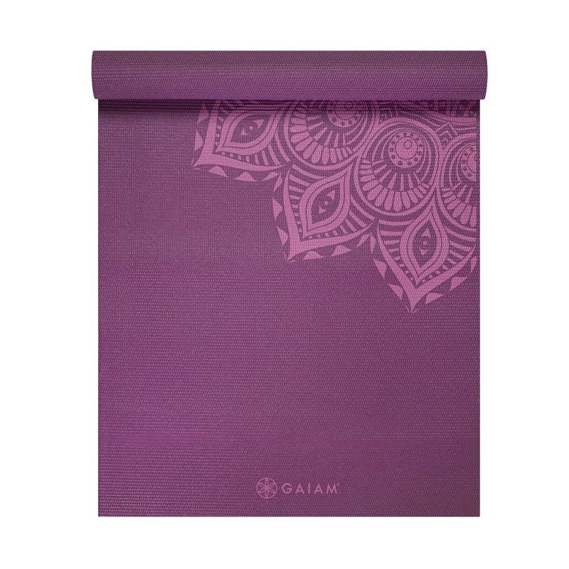 Gaiam Purple Mandala yoga mat 6mm 62202 Edzőfelszerelés
