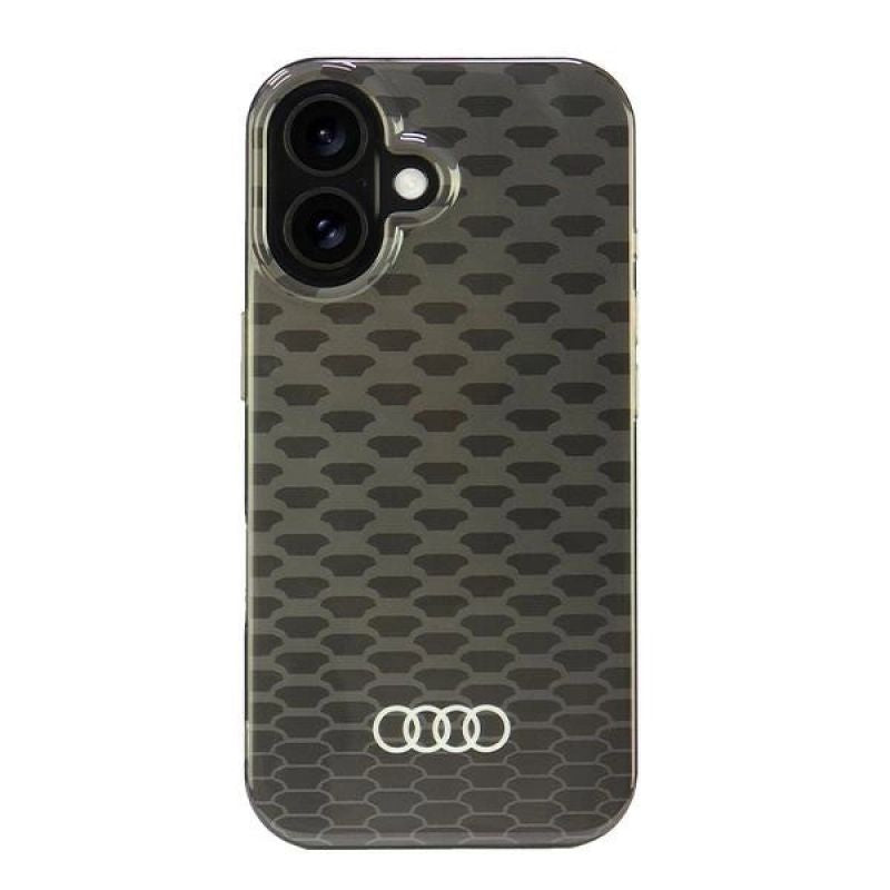 Audi IML Stitching Pattern MagSafe iPhone 16 6.1" /black hardcase AU-IMLMIP16-Q5/D3-BK fekete cases