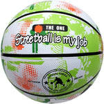 Enero Solid Basketball Size 7 Green And White fehér labda