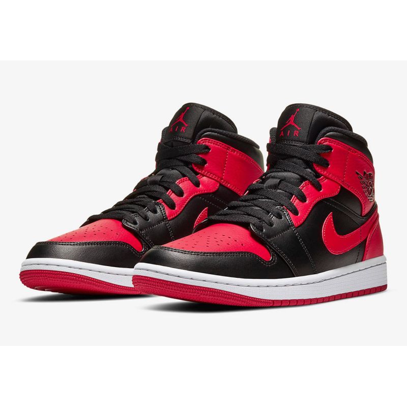 AIR Jordan 1 Mid Banned Basketball - fekete cipő