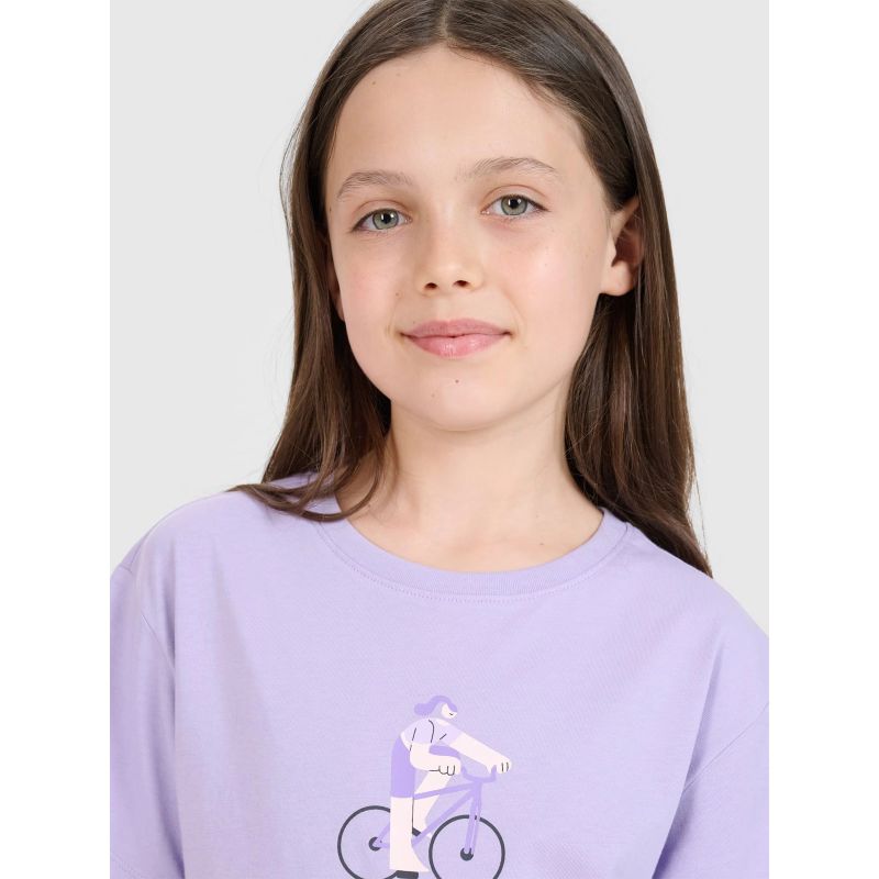 Girls' printed t-shirt 4F4FJRSS25TTSHF2645-52S póló