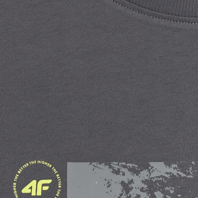 4F Men's T-shirt M2823 anthracite 22S póló 4FWSS26TTSHM282322S