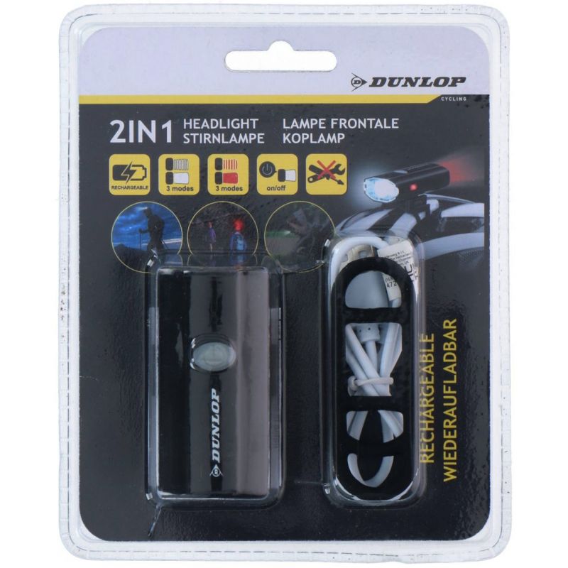 Dunlop 2-in-1 Bicycle Light fehér kiegészítő 472843