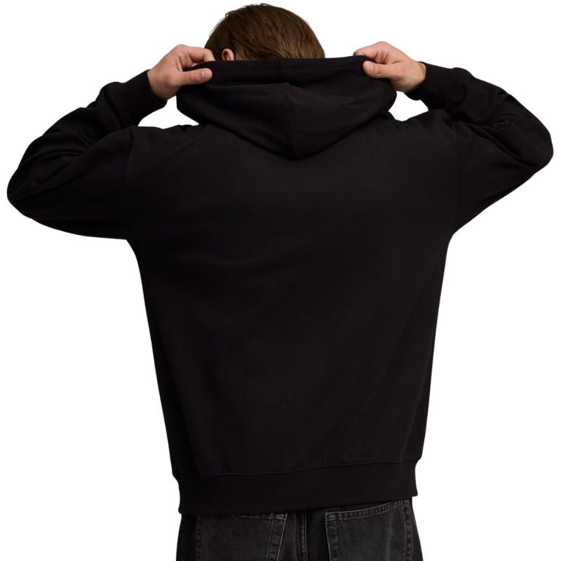 Puma ESS Elevated Relaxed Hoodie Men's 692019 fekete kapucnis pulóver