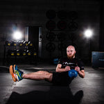 HMS Blue KNV28 cast iron kettlebell 28kg kék súlyzó 17-64-047