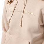 Champion Women's Hooded Sweatshirt Beige 118379 MS099 bézs kapucnis pulóver