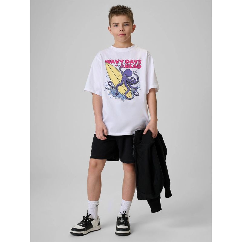 4F Boy's cotton T-shirt 158/164 ruházat 4FJRSS26TTSHM3904-10S