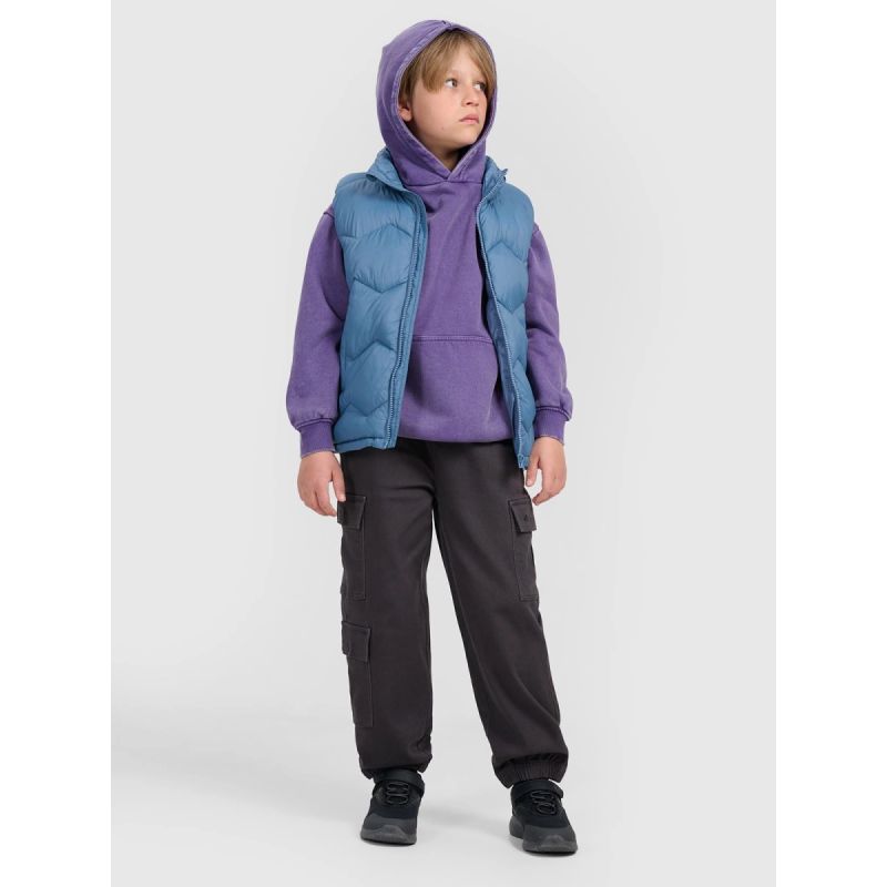 Boy's down vest with synthetic filling 4F 4FJRAW25TVJAM325-32S kabát