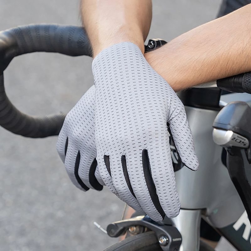 Rockbros Breathable Full Finger Cycling Gloves, Size: XL - Green zielony \ xl kesztyű