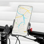 Rockbros 25210038101 clamp phone holder - black fekete phones and accessories