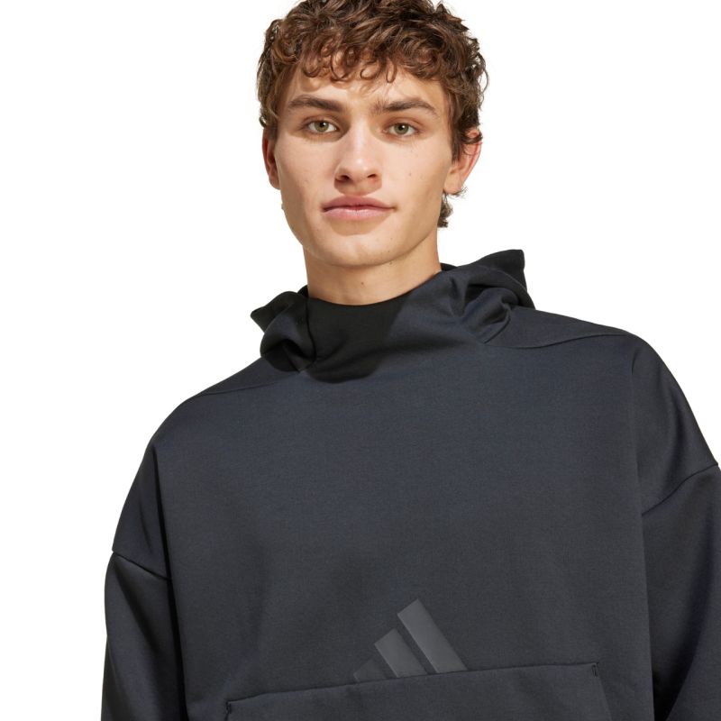 adidas Men's ZNE Hoodie Black JE7537 Ruházat