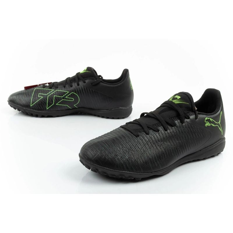 Puma men's sports Future 8 Play TT turf football black green zöld focicipő