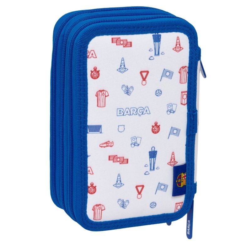 FC Barcelona pencil case with equipment triple filled pencil case 37 pcs wielokolorowy ceruzatartó 412648857