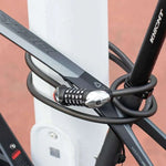 Rockbros bike lock – steel cable, 5-digit code + LED, utcai cipő 5907769384219-211820