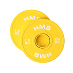 HMS Bumper Olympic Plate Set 2x (0.5kg, 1kg, 1.5kg, 2kg, 2.5kg) CBRS Set póló 17-61-097