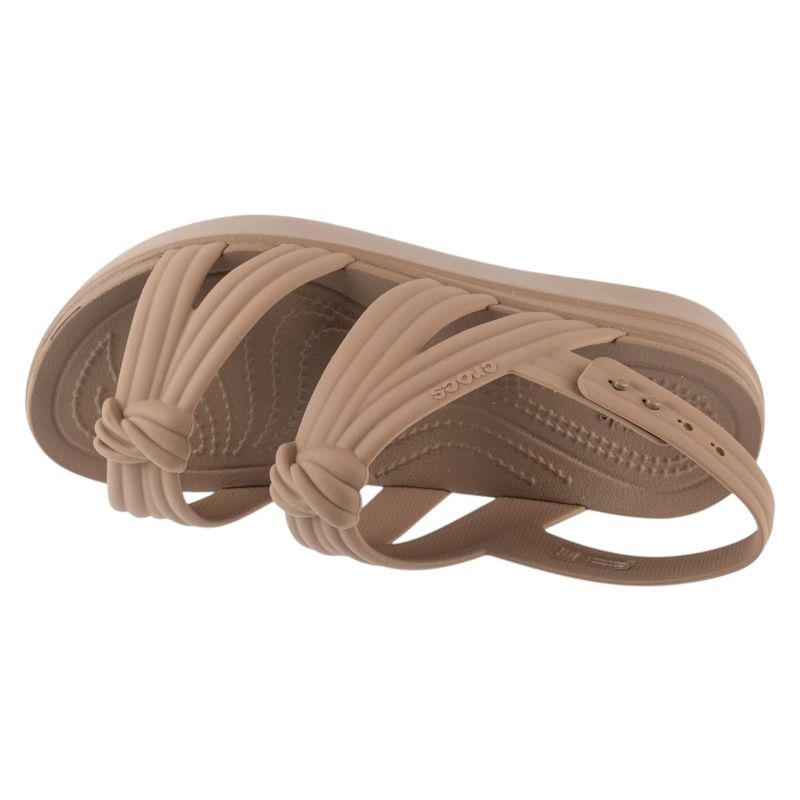 Crocs Brooklyn Knot Low Wedge Sandal Brown 36/37 papucs 212864-2Q9