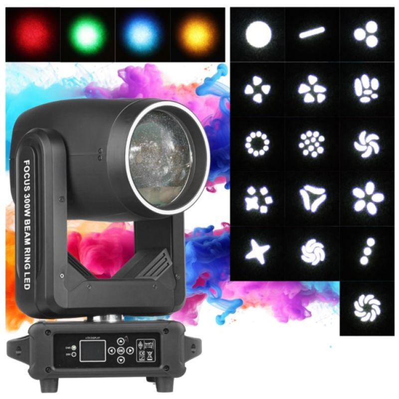 FOCUS 300W BEAM RING LED moving head