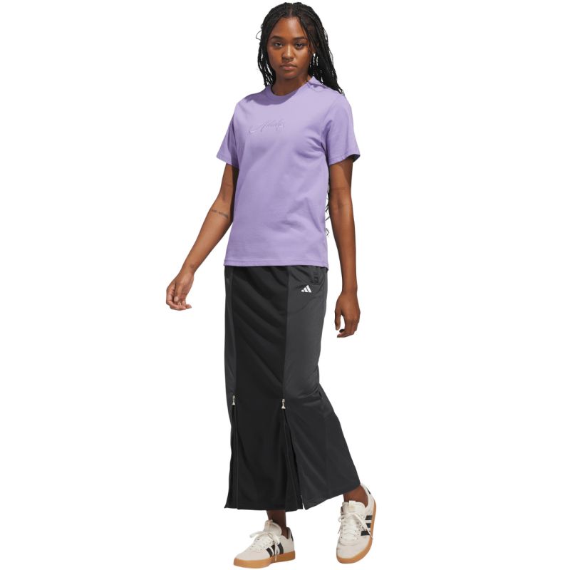 Adidas Cursive Women's T-Shirt Light Purple 2xs póló