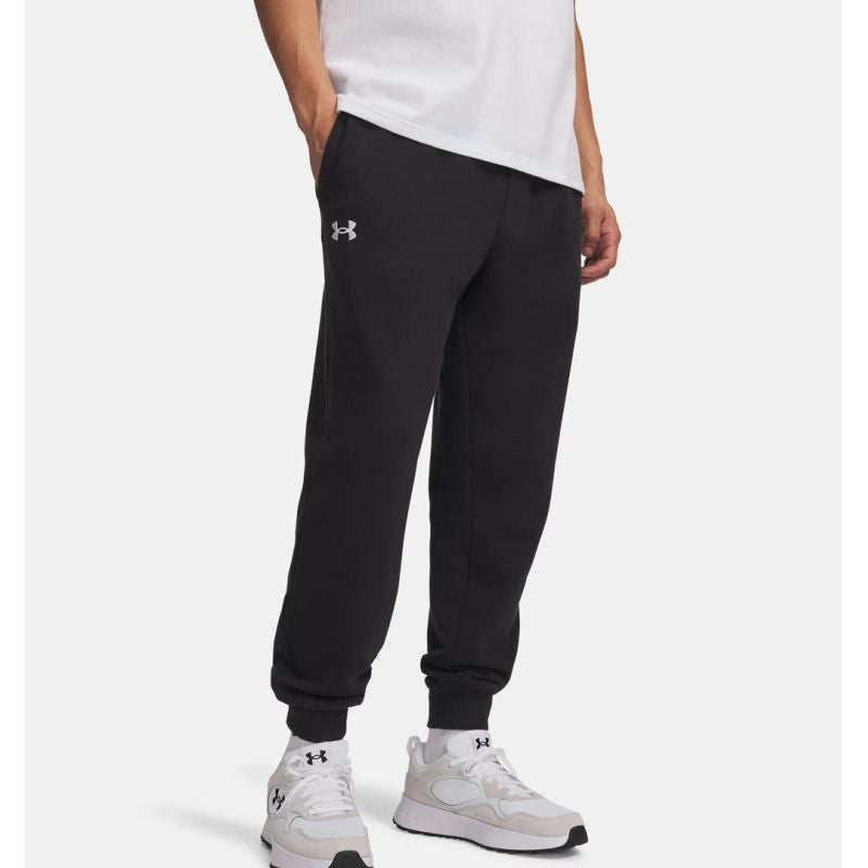 Under Armour Men's Rival Fleece Joggers, Black, 1379774 001, fekete férfi nadrág 143582L