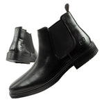 Skechers men's Chelsea boots Miller-Boris elegant leather utcai cipő
