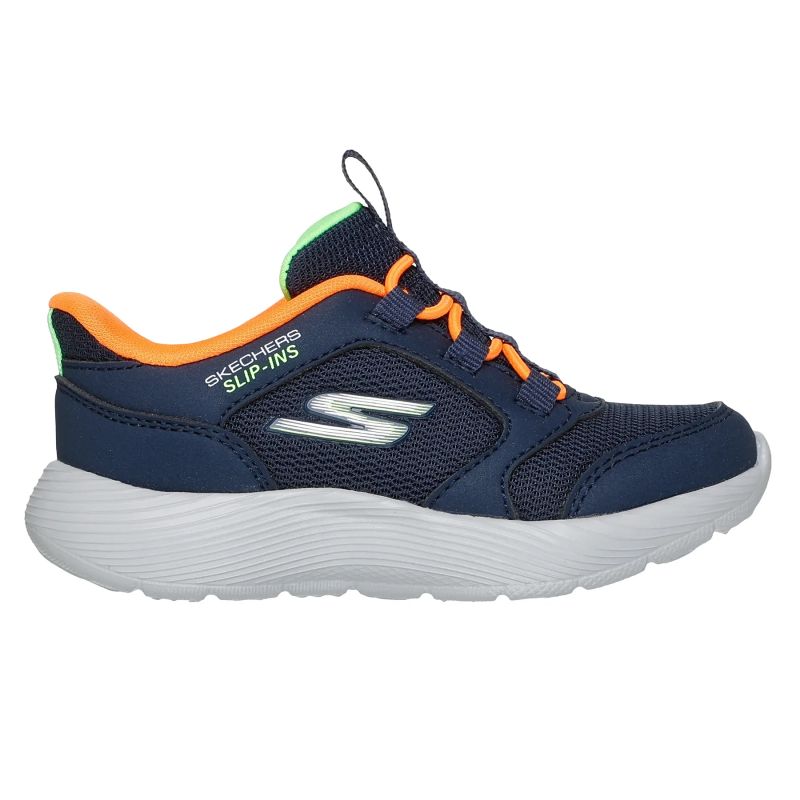 Skechers Slip-ins Dyna-Lite - Turbo-Brisk Buddies 403904N-NVOR NVY-ORNG utcai cipő
