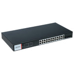 Hikvision DS- -24P4F Network Switch Managed Gigabit Ethernet (10/100/1000) Supports PoE Black