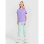 Girls' regular printed T-shirt 4F 4FJWSS25TTSHF2176-51S póló