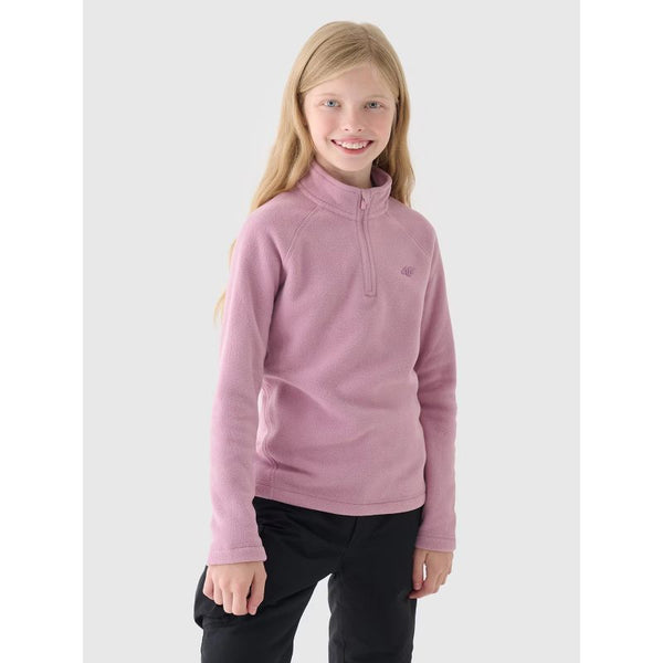 4f Girls' fleece thermal underwear (top) Junior 4FJWAW24UFLEF052-56S General