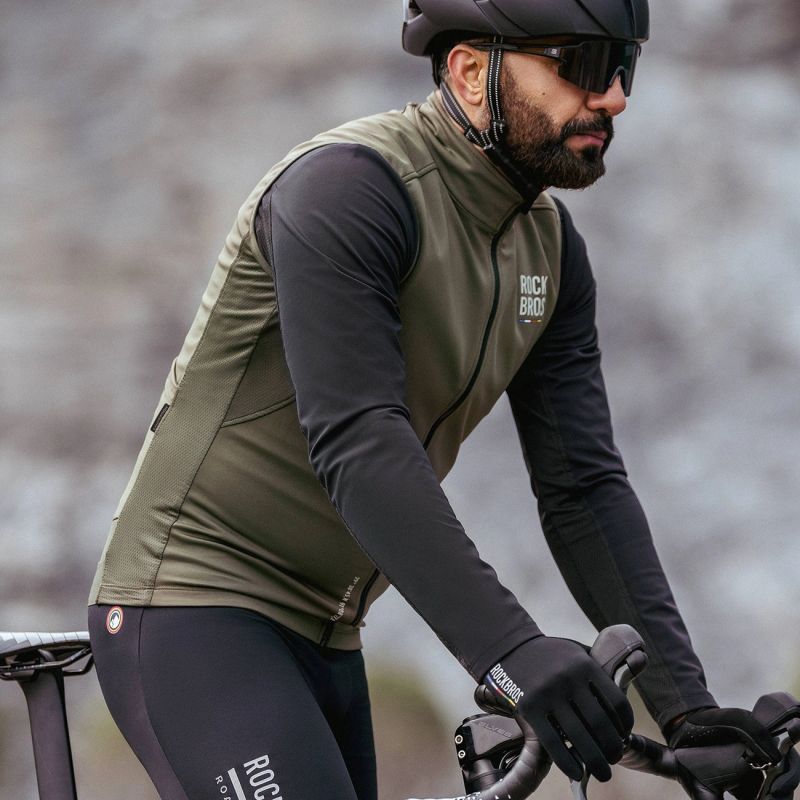 Rockbros ROAD TO SKY insulated windproof vest M - green m \ zielony vests