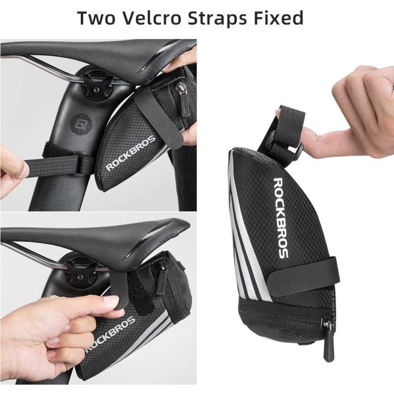 Rockbros Velcro Saddle Bag, fekete táska