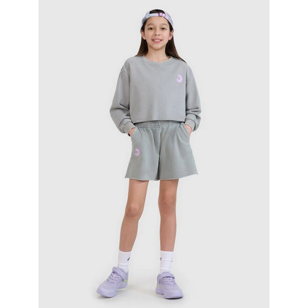 4f Girls' sweatshirt without a hood, 4FJWSS25TSWSF1504-25S General